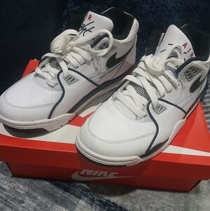 Nike Air White and Black Athletic Shoes